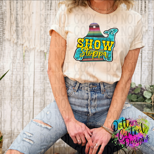 Show Stoppa | Serape Lamb Ready To Press Sublimation and DTF Transfer