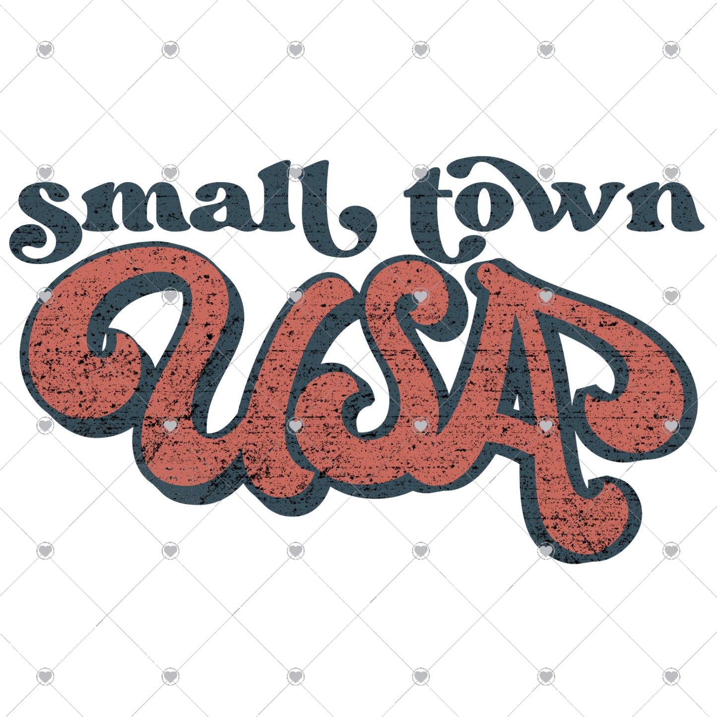 Small Town USA 2 Ready To Press Sublimation and DTF Transfer
