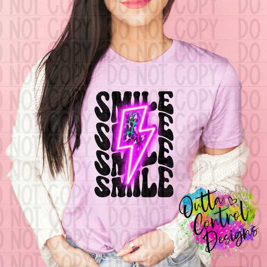 Smile Neon Ready To Press Sublimation and DTF Transfer