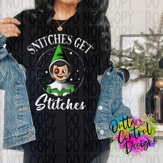 Snitches Christmas Ready To Press Sublimation and DTF Transfer