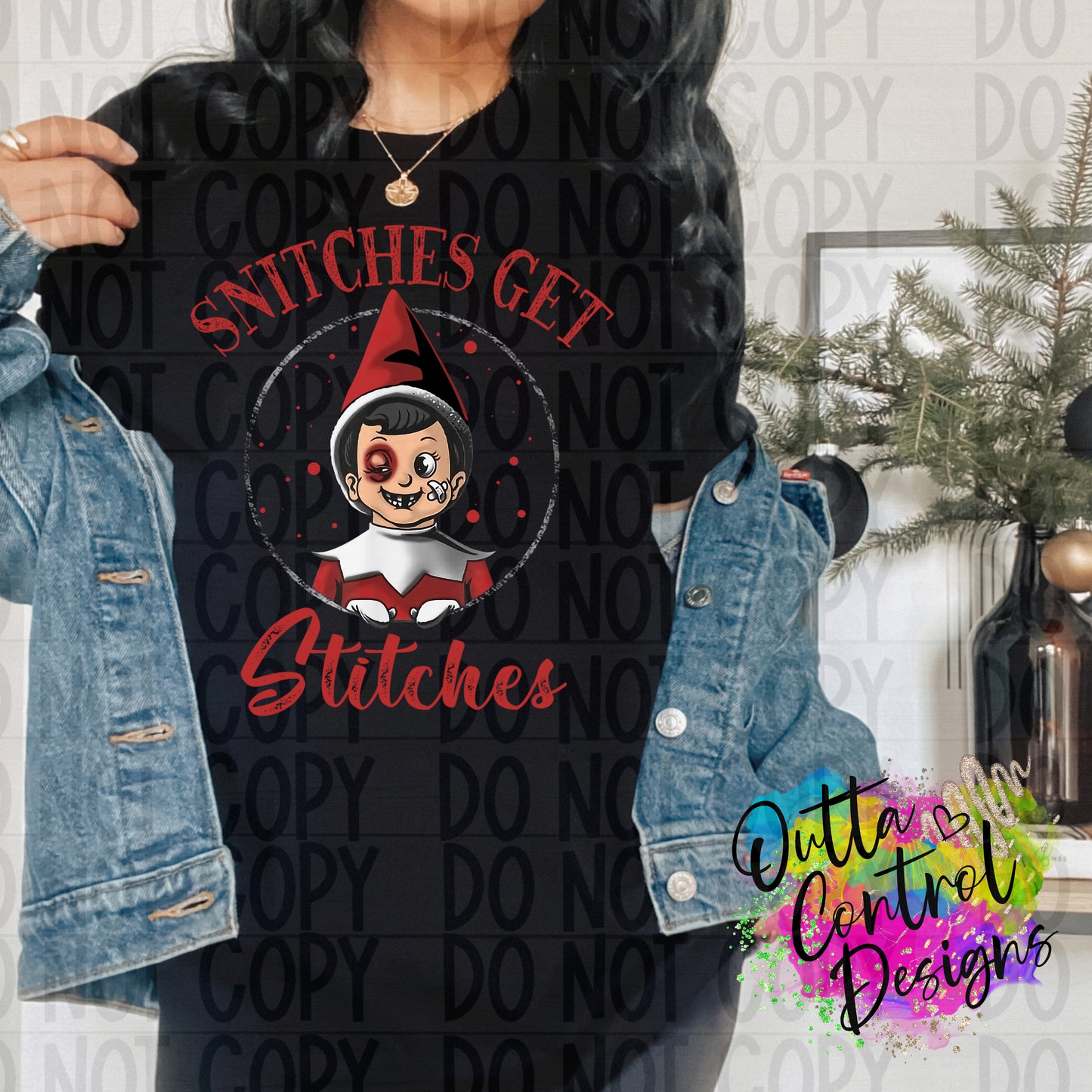 Snitches Christmas Ready To Press Sublimation and DTF Transfer