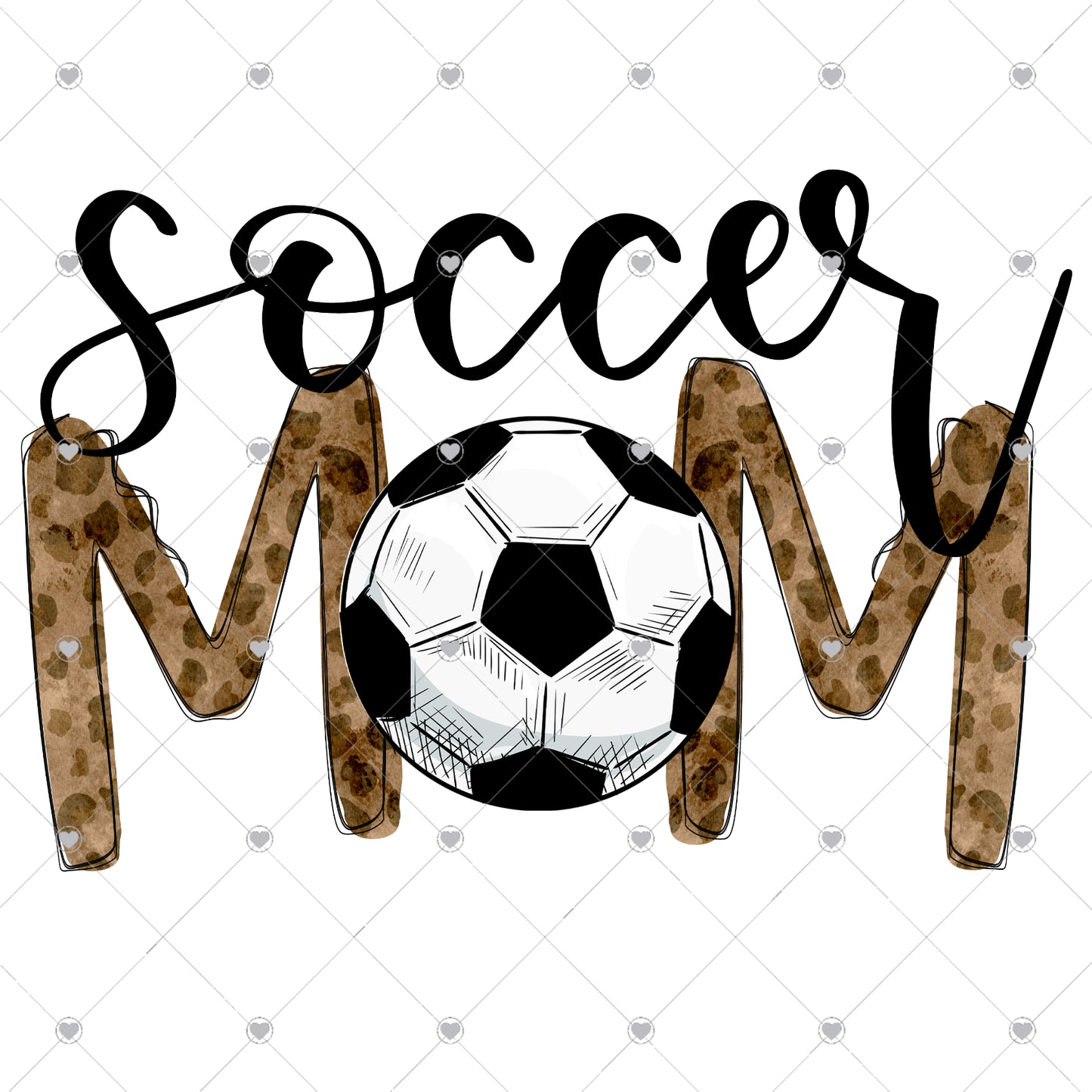 Soccer Mom | Leopard Ready To Press Sublimation and DTF Transfer