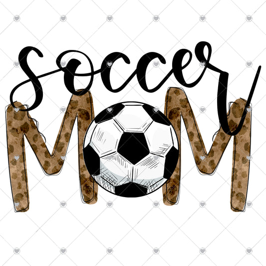 Soccer Mom | Leopard Ready To Press Sublimation and DTF Transfer