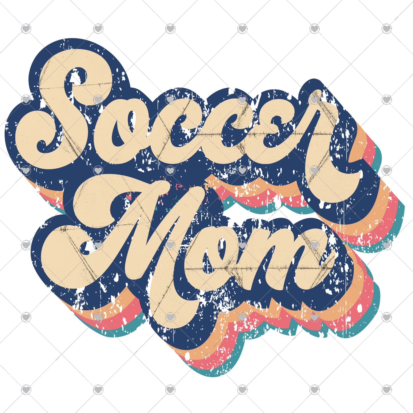 Soccer Mom | Retro Ready To Press Sublimation and DTF Transfer