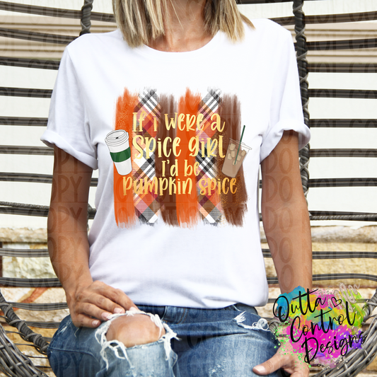 Spice Girl | Brush Strokes Ready To Press Sublimation and DTF Transfer