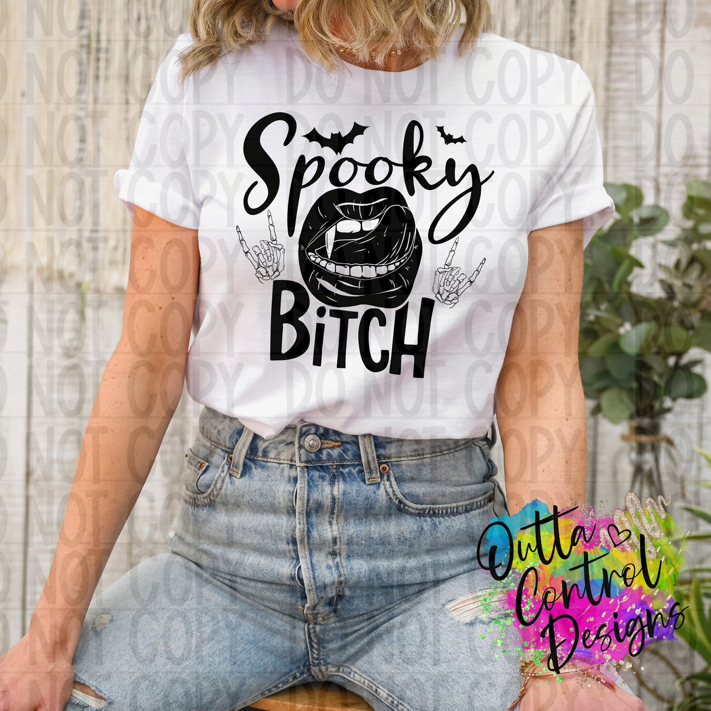 Spooky Bitch Ready To Press Sublimation and DTF Transfer