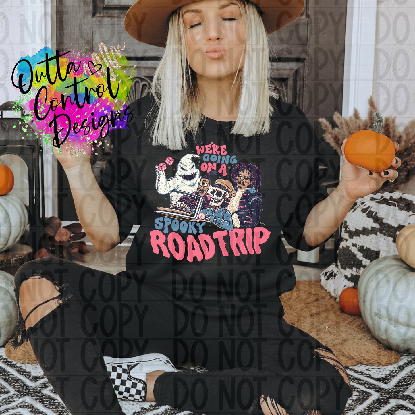 Spooky Roadtrip Ready to Press Sublimation and DTF Transfer