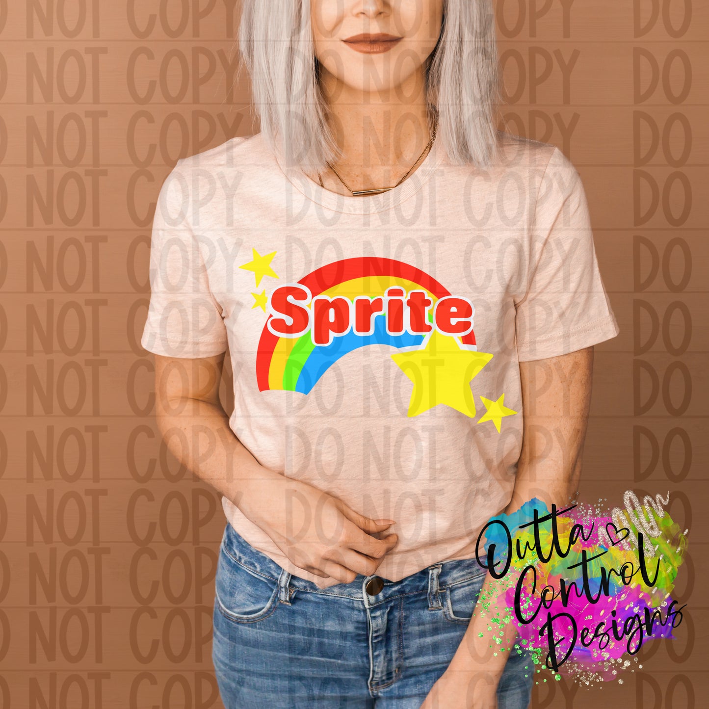 Sprite Rainbow Ready To Press Sublimation and DTF Transfer