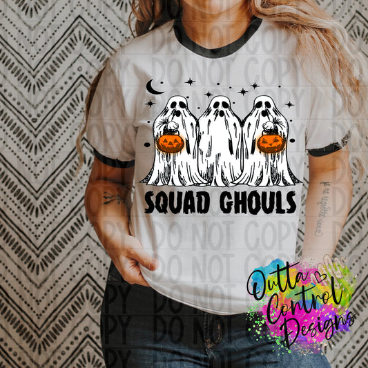 Squad Ghouls Ready To Press Sublimation and DTF Transfer