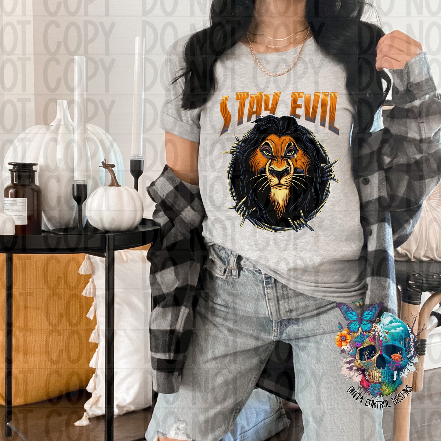 Stay Evil Ready to Press Sublimation and DTF Transfer