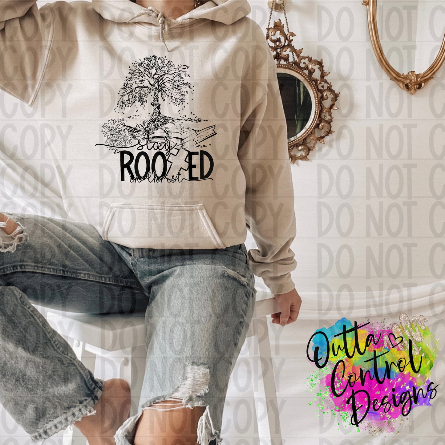 Stay Rooted Cross Ready to Press Sublimation and DTF Transfer