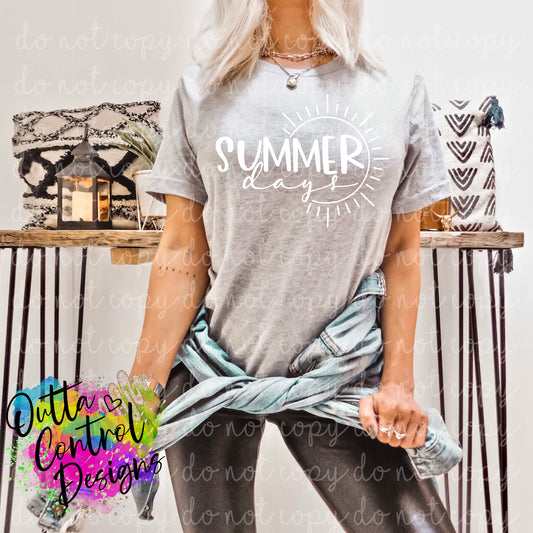 Summer Days Ready to Press Sublimation and DTF Transfer