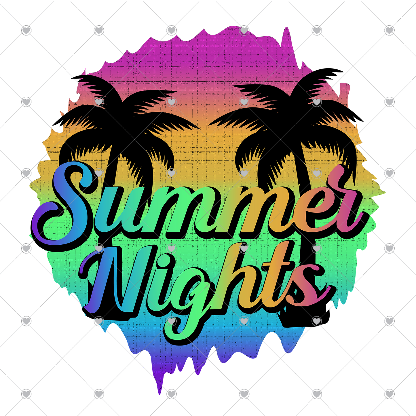 Summer Nights Ready To Press Sublimation and DTF Transfer
