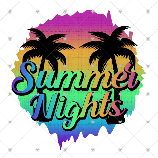 Summer Nights Ready To Press Sublimation and DTF Transfer