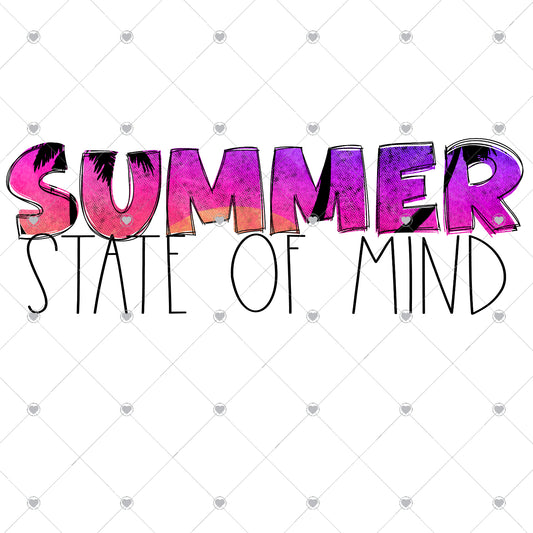 Summer State of Mind | Sunset Ready To Press Sublimation and DTF Transfer