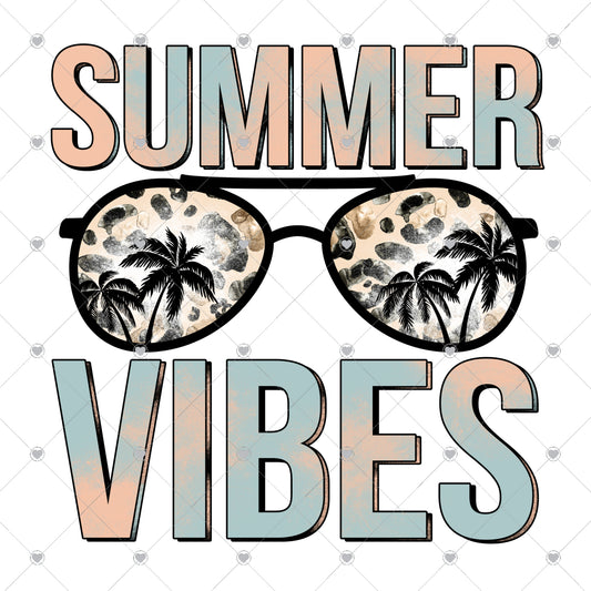 Summer Vibes Ready To Press Sublimation and DTF Transfer