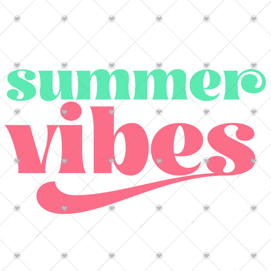 Summer Vibes Ready To Press Sublimation and DTF Transfer