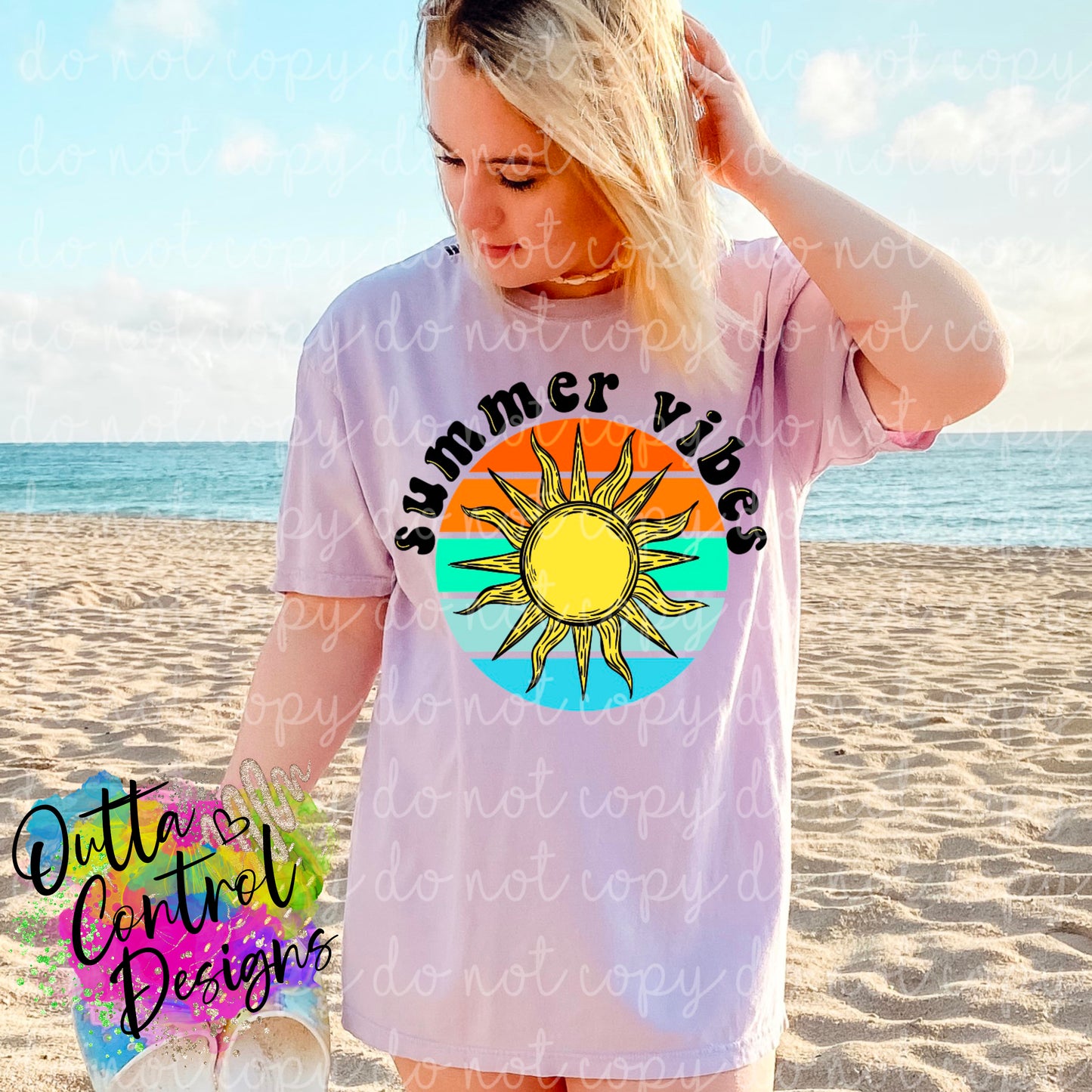 Summer Vibes Ready to Press Sublimation and DTF Transfer