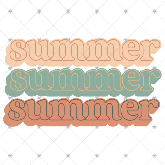 Summer x3 Ready To Press Sublimation and DTF Transfer