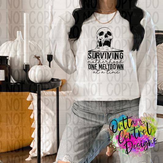 Surviving Motherhood One Meltdown at a Time Ready to Press Sublimation and DTF Transfer