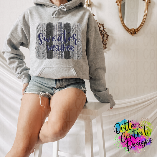 Sweater Weather | Brush Strokes Ready To Press Sublimation and DTF Transfer