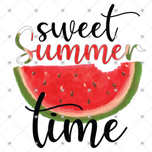 Sweet Summer Time Watermelon Ready To Press Sublimation and DTF Transfer