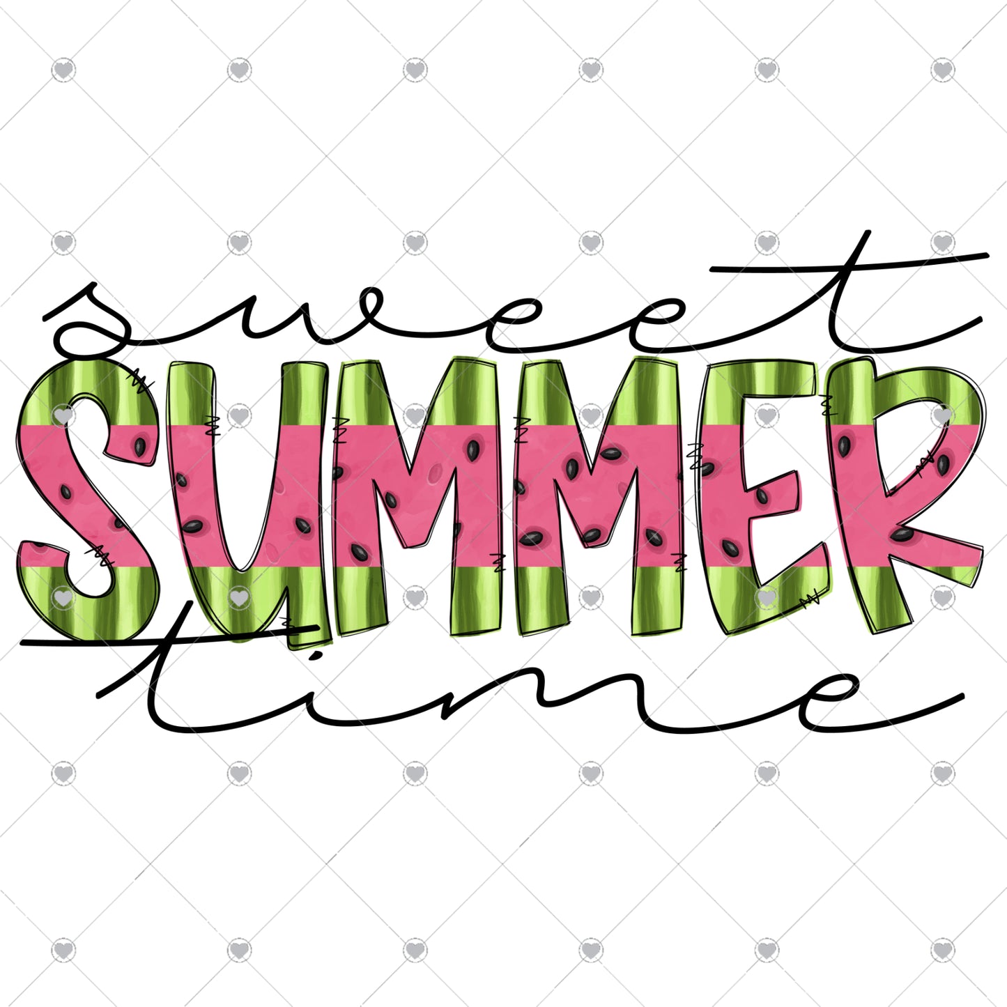 Sweet Summer Time Ready To Press Sublimation and DTF Transfer