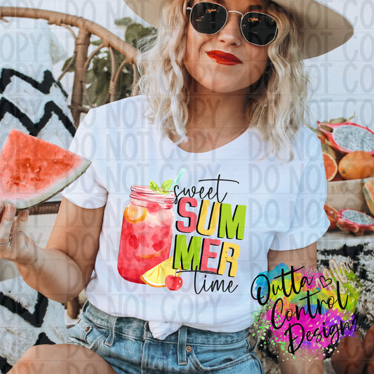 Sweet Summer Time Ready to Press Sublimation and DTF Transfer