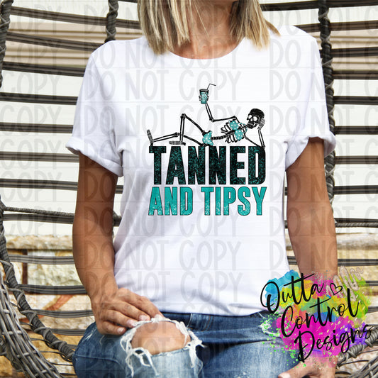 Tanned and Tipsy Ready To Press Sublimation and DTF Transfer