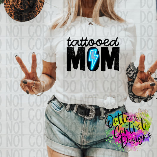 Tattooed Mom Ready To Press Sublimation and DTF Transfer