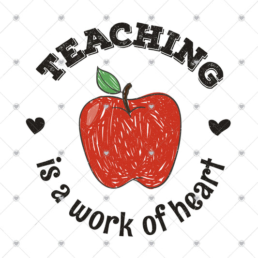 Teaching is a Work of Heart | Apple Ready To Press Sublimation and DTF Transfer
