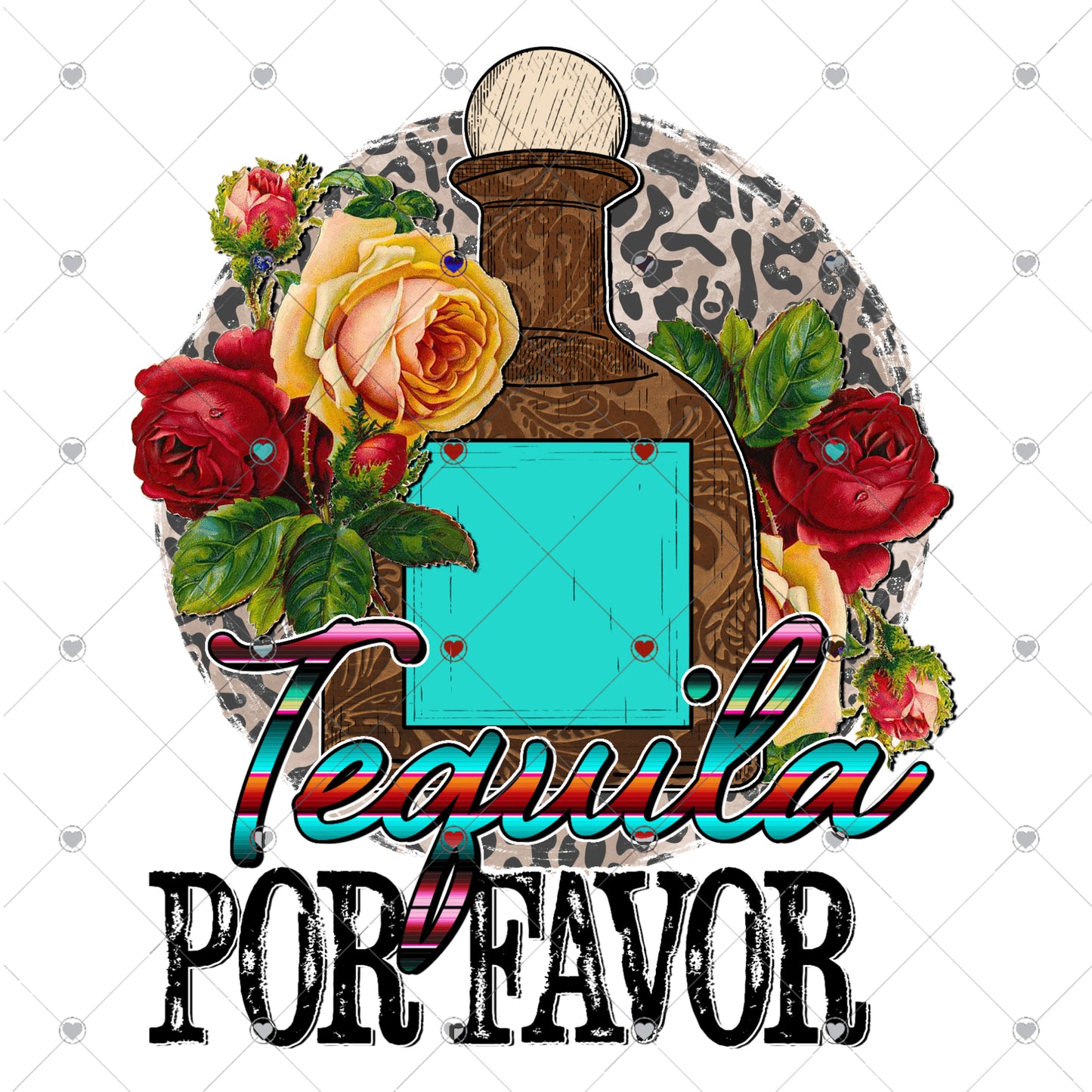 Tequila Por favor Ready To Press Sublimation Transfer