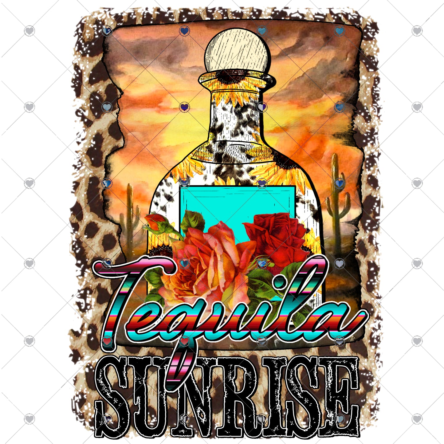 Tequila Sunrise Ready To Press Sublimation Transfer