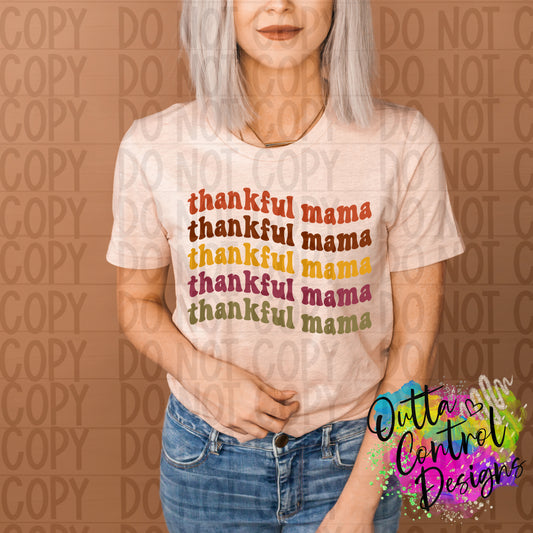 Thankful Mama Ready To Press Sublimation and DTF Transfer