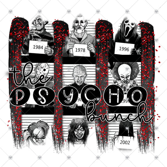 The Psycho Bunch Ready To Press Sublimation and DTF Transfer