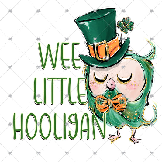 Wee Little Hooligan Ready To Press Sublimation and DTF Transfer