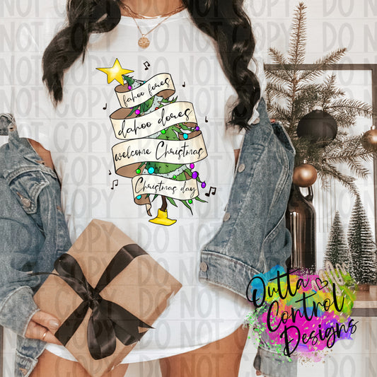 Welcome Christmas Ready to Press Sublimation and DTF Transfer