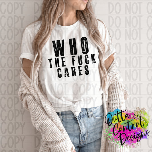 Who Cares Ready to Press Sublimation and DTF Transfer