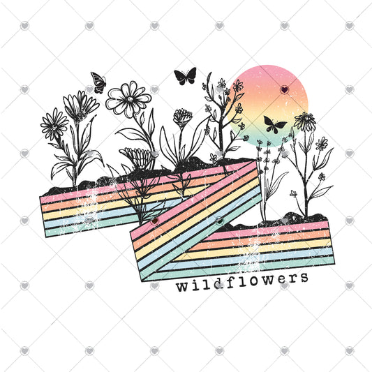 Wildflowers Ready To Press Sublimation Transfer