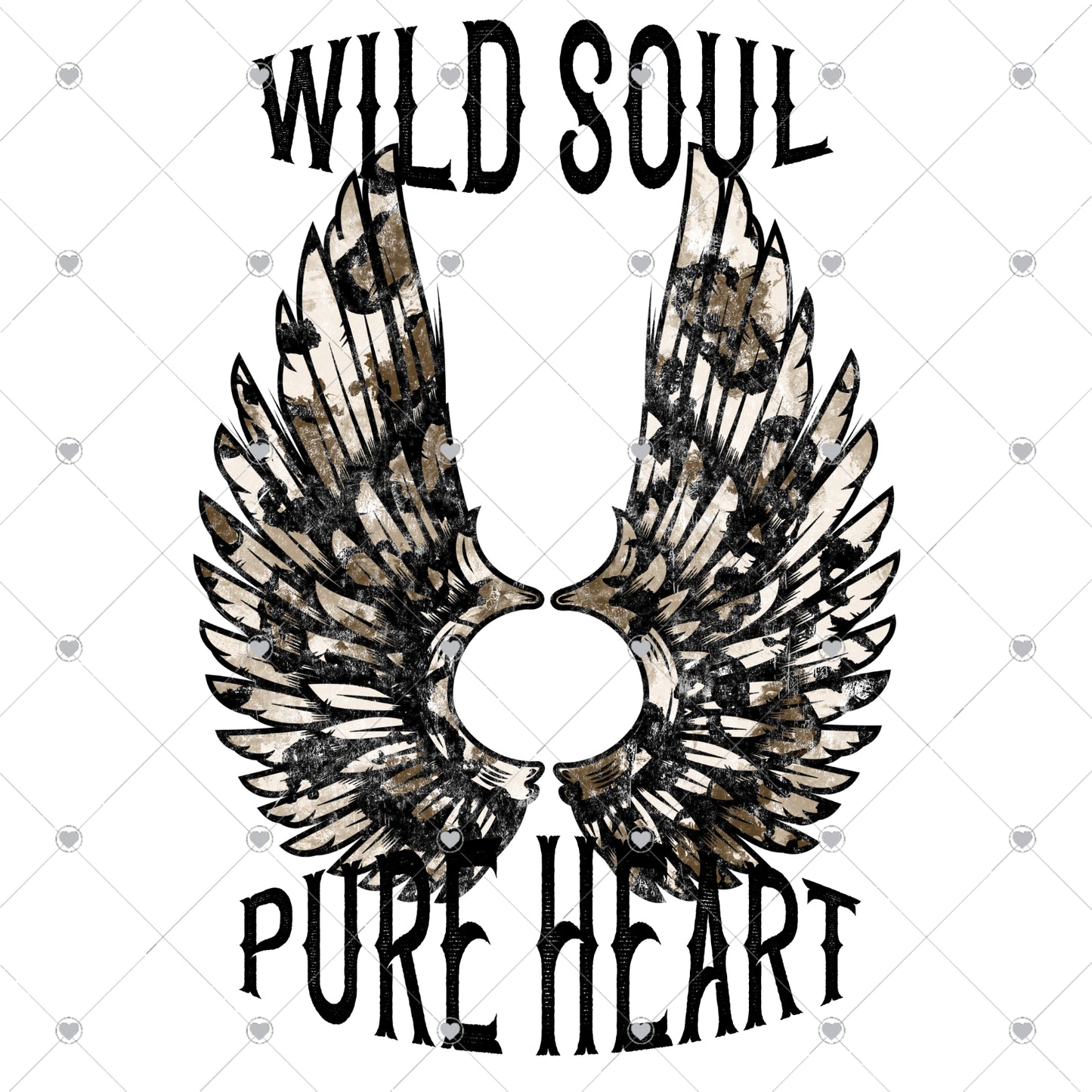 Wild Soul Pure Heart Ready To Press Sublimation and DTF Transfer