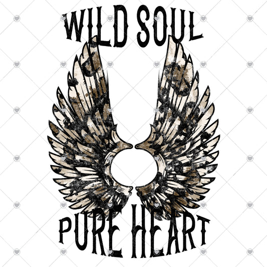 Wild Soul Pure Heart Ready To Press Sublimation and DTF Transfer