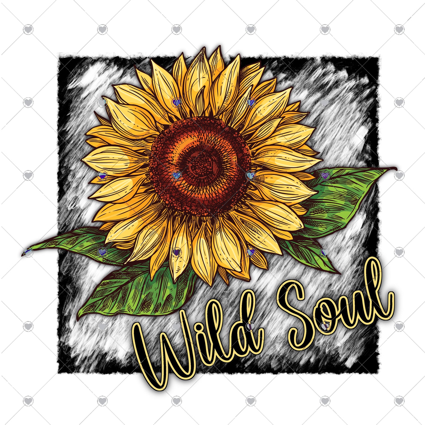 Wild Soul Sunflower Ready To Press Sublimation and DTF Transfer