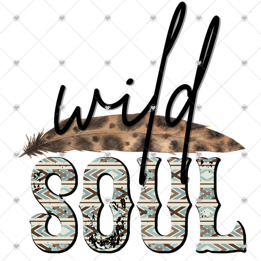 Wild Soul Ready To Press Sublimation and DTF Transfer