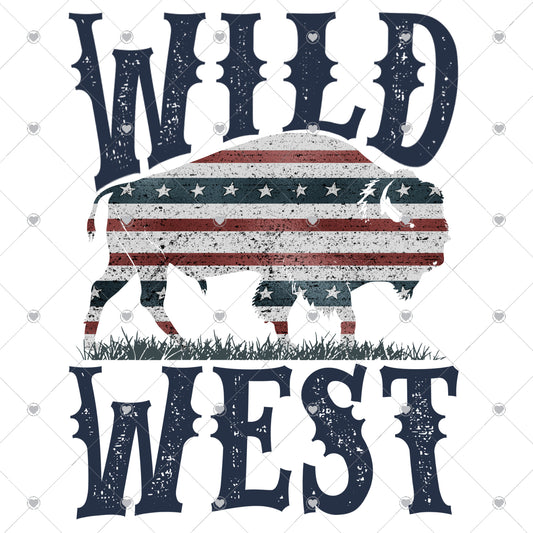 Wild West Ready To Press Sublimation and DTF Transfer