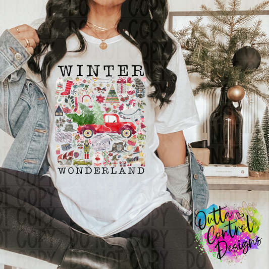 Winter Wonderland Ready To Press Sublimation and DTF Transfer