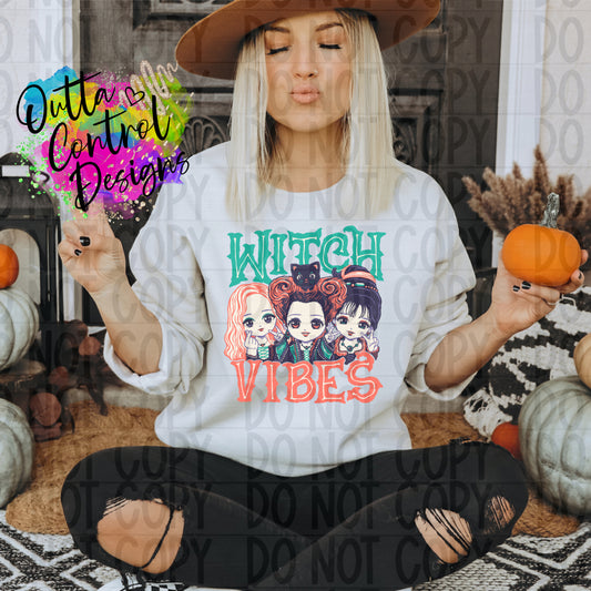 Witch Vibes Ready to Press Sublimation and DTF Transfer