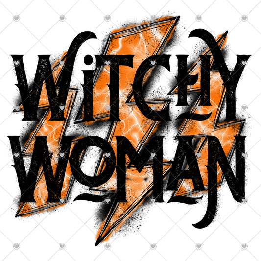 Witchy Woman Bolts Ready To Press Sublimation and DTF Transfer