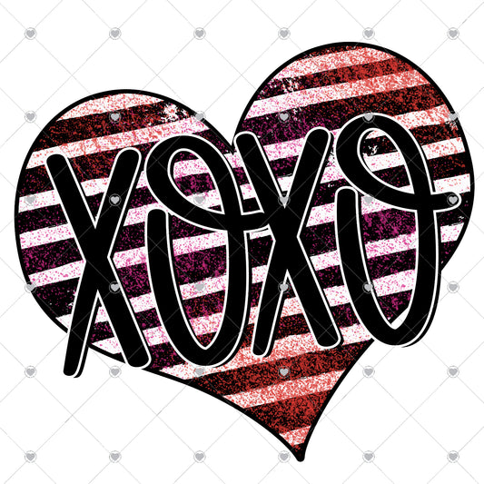 XO Heart Splatter Ready To Press Sublimation and DTF Transfer