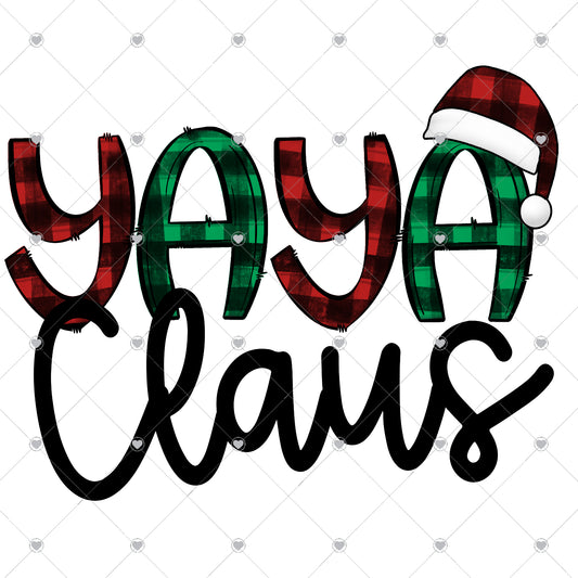 Yaya Claus Ready To Press Sublimation and DTF Transfer